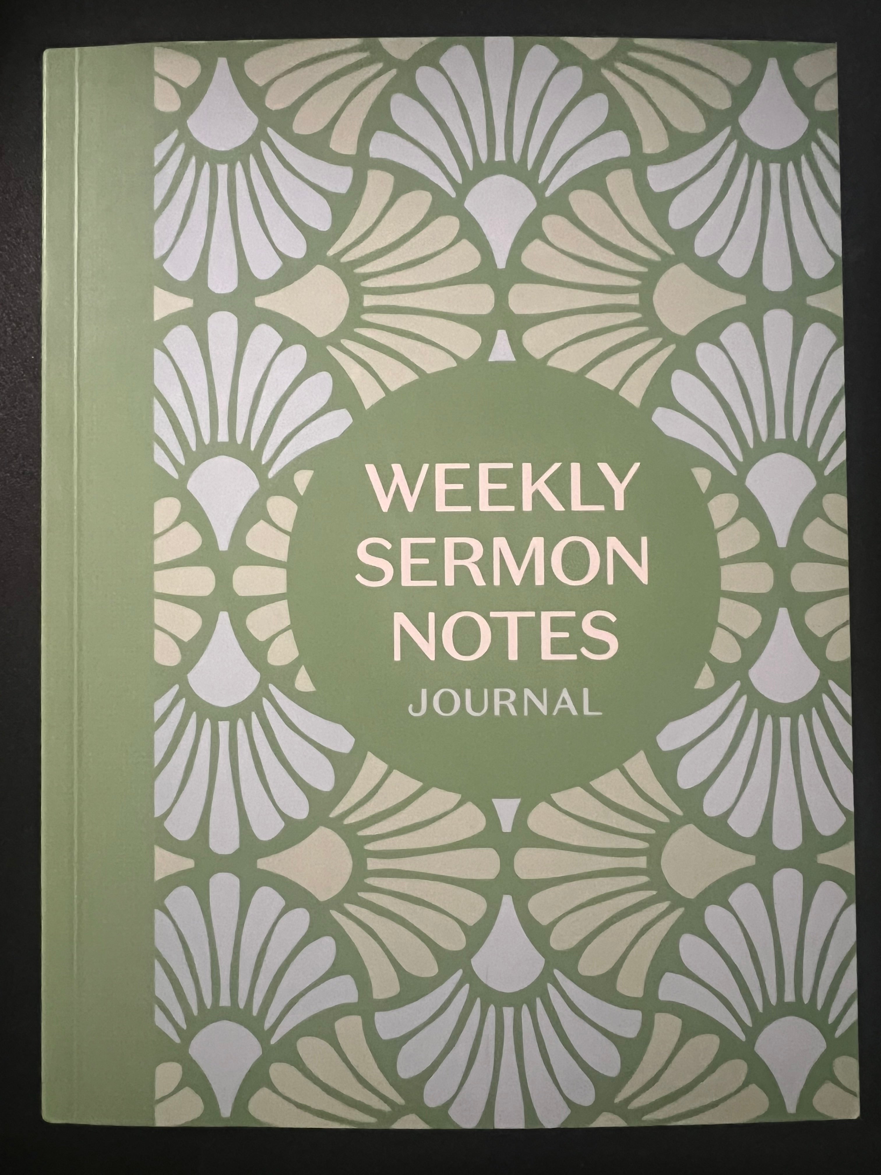 Weekly Sermon Notes Journal: An Inspirational Notebook for Christians to Take Notes in Church, at Conferences, in Small Groups, and During Bible Studies