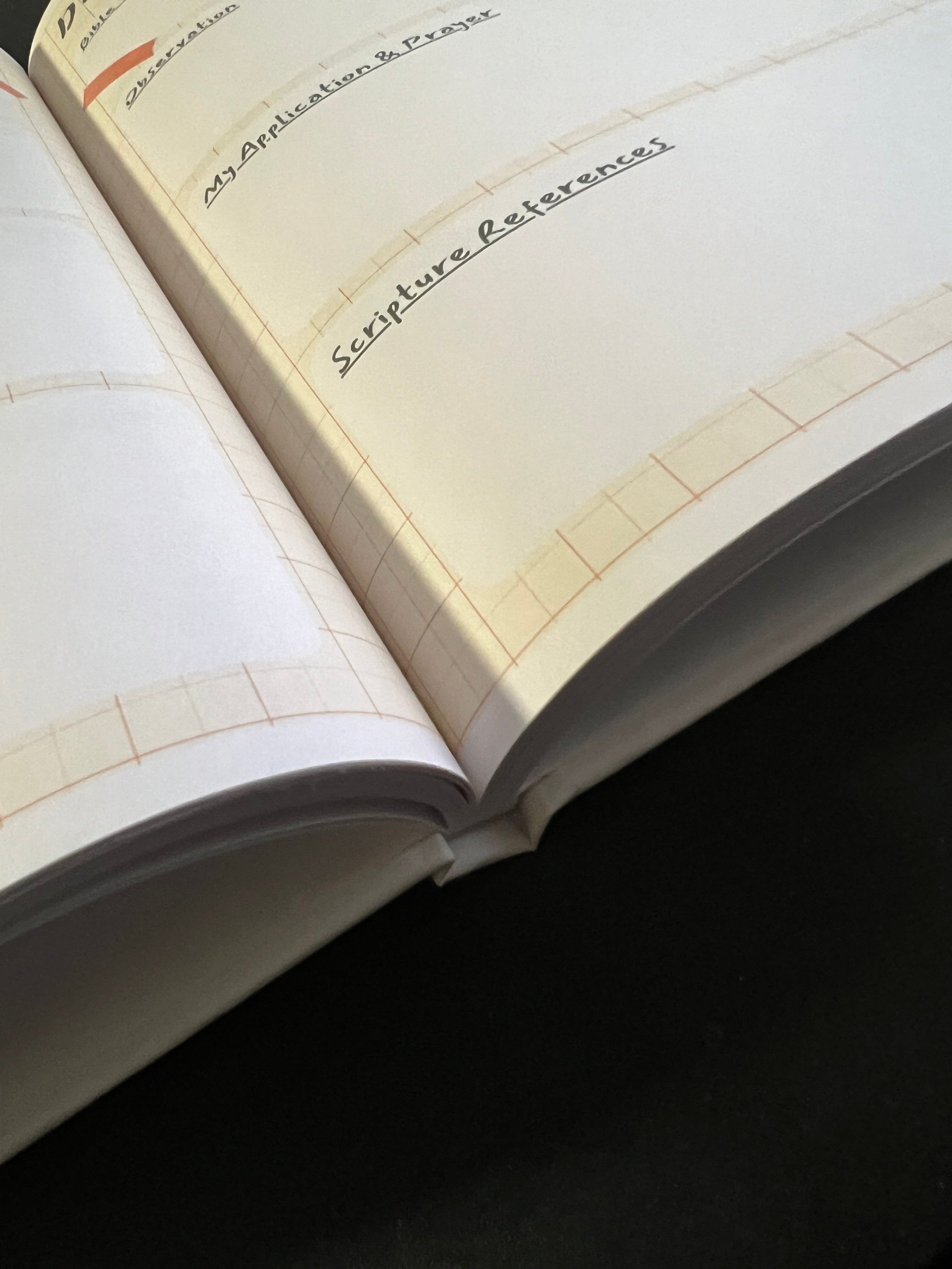 Bible Study Journal - 100 Pages Journal and Bible Reading Log Book