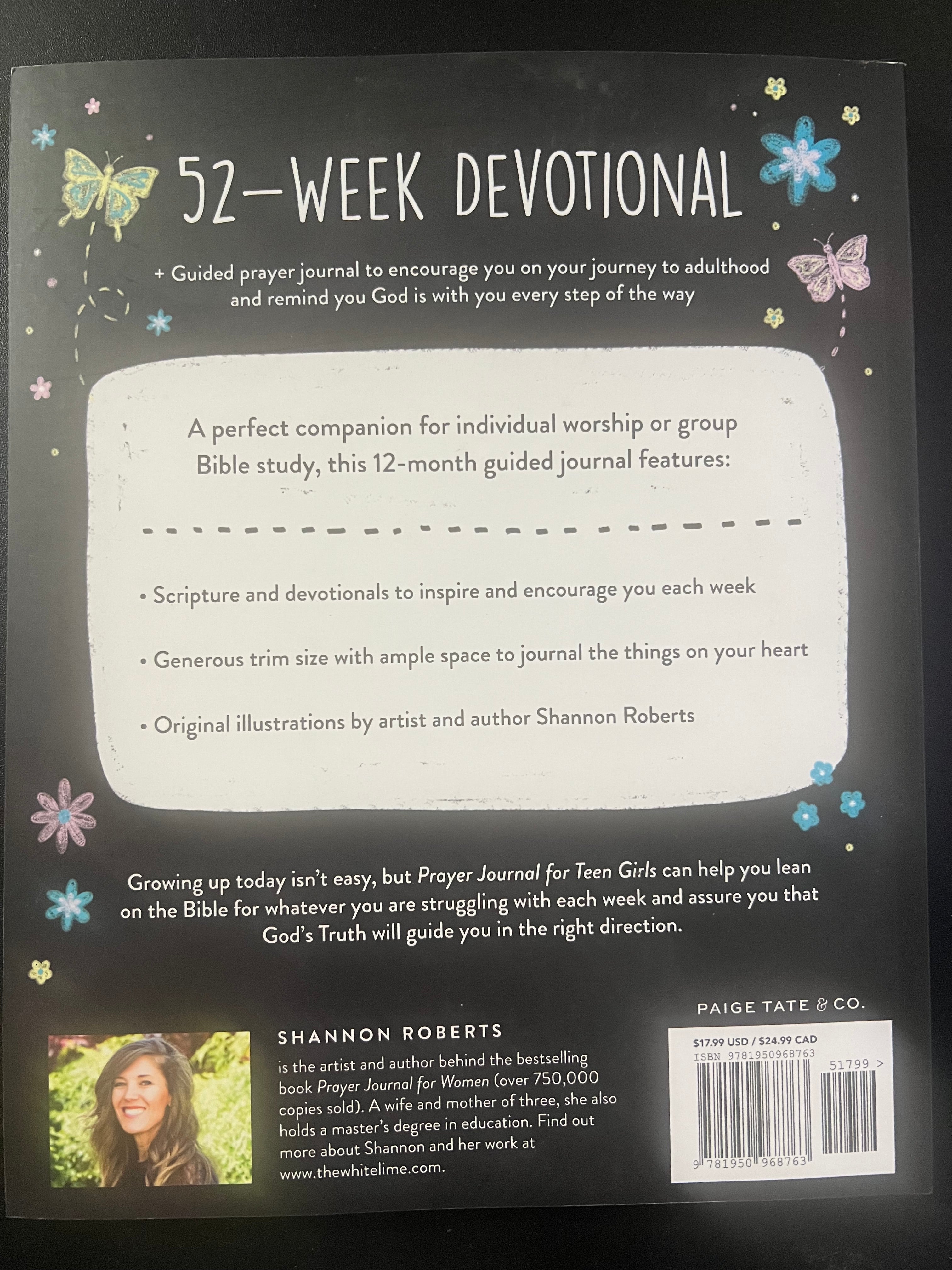 Prayer Journal for Teen Girls: 52-Week Devotional, Scripture, and Guided Prayer Journal