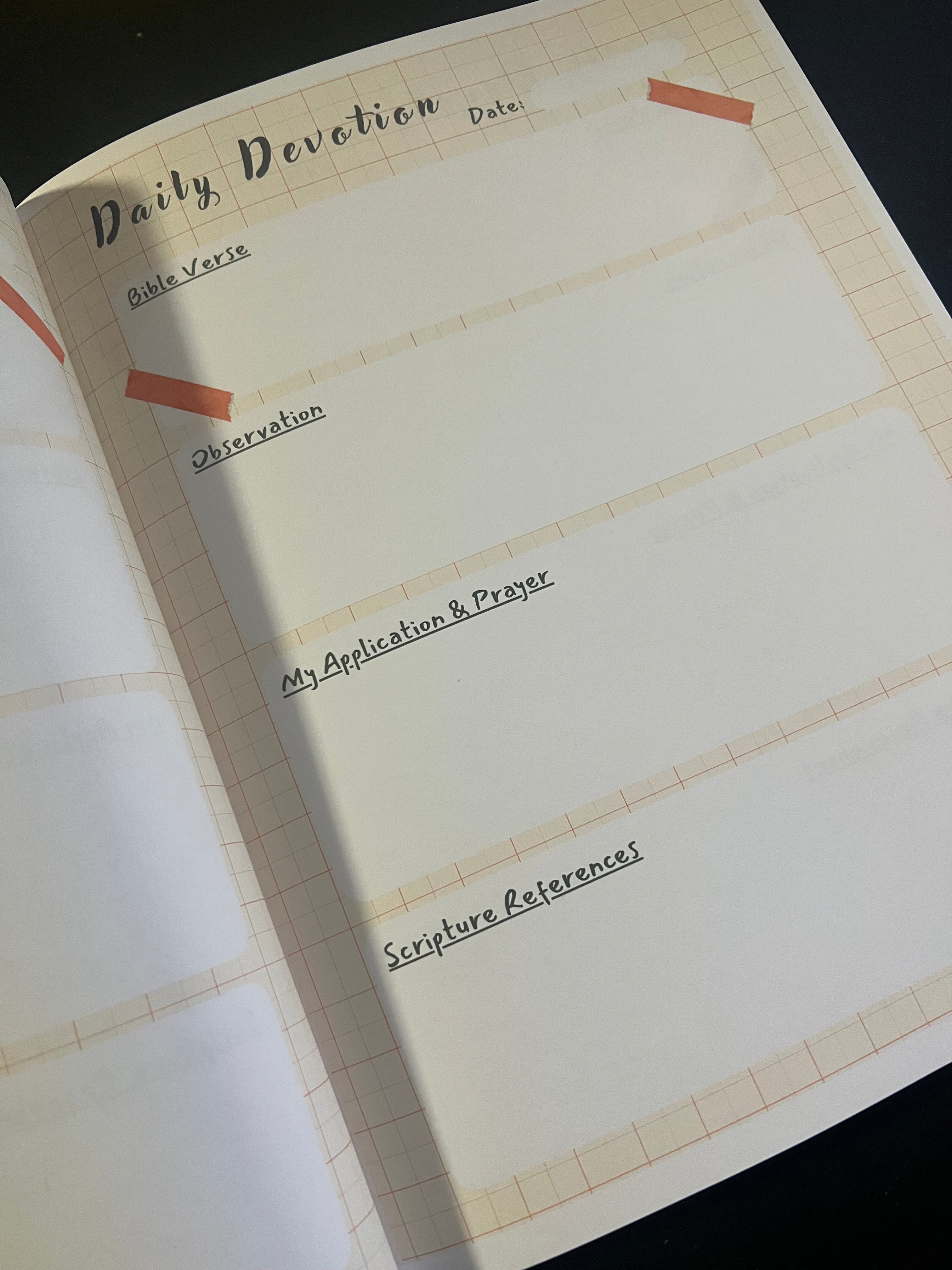 Bible Study Journal - 100 Pages Journal and Bible Reading Log Book