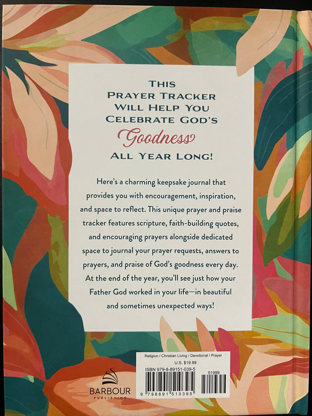 A Year of God's Goodness: A Prayer and Praise Tracker for Women
