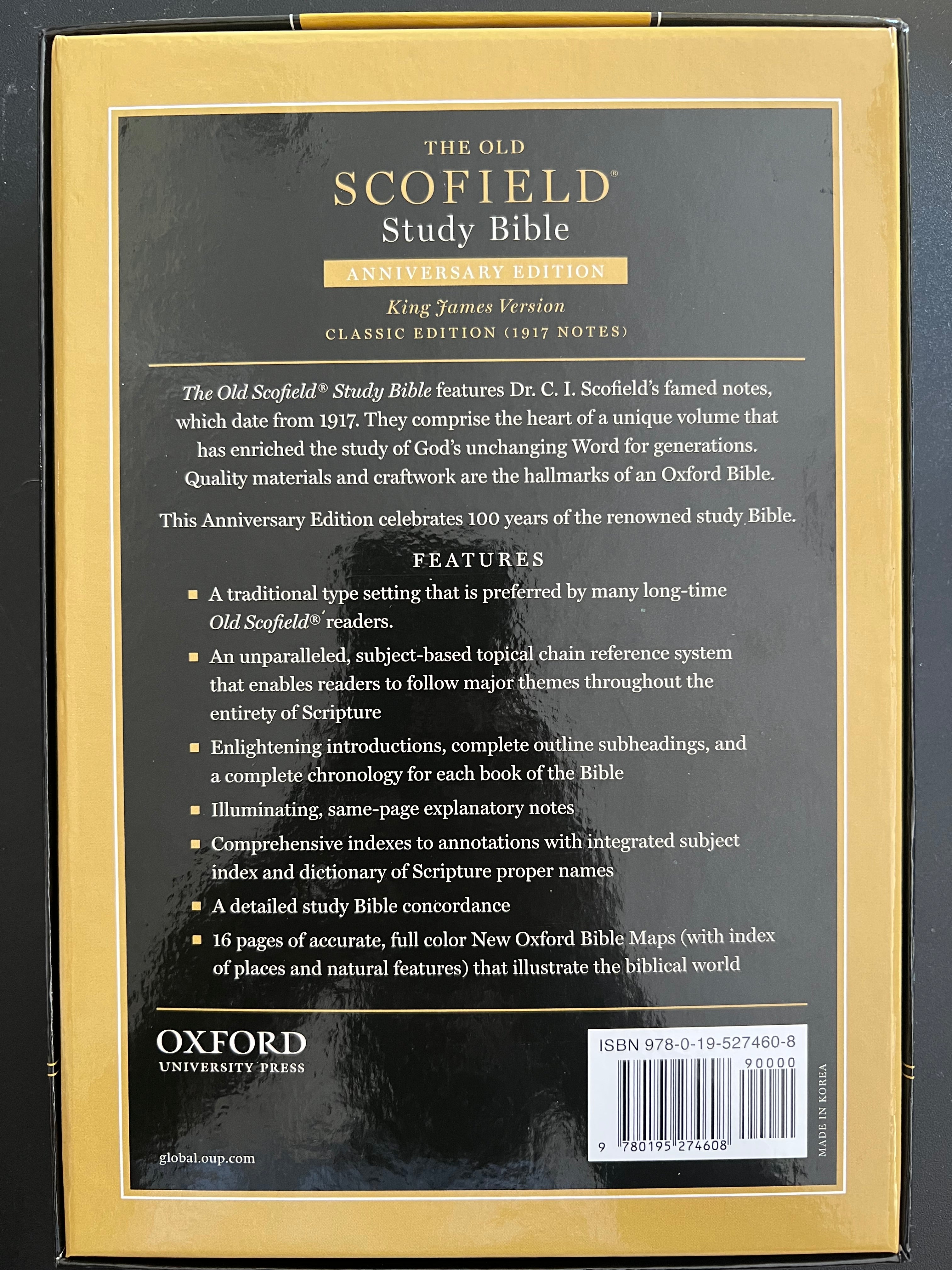 The Old Scofield Study Bible, Anniversary Edition (KJV)