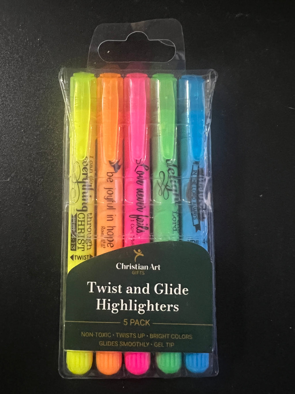 Twist and Glide Highlighters (5 Pack)