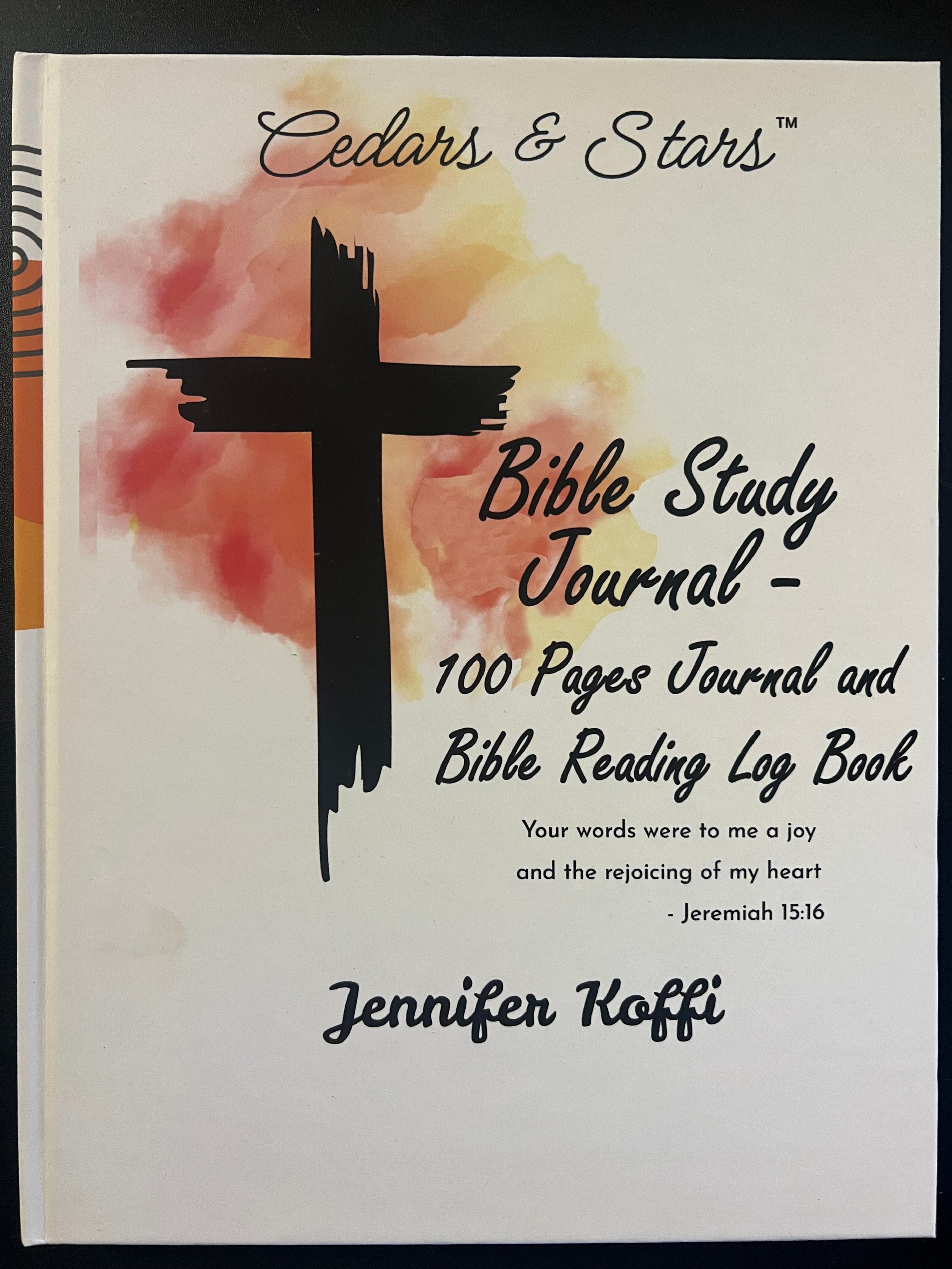 Bible Study Journal - 100 Pages Journal and Bible Reading Log Book